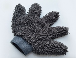 Five finger chenille car wash mitt/glove